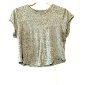 Green crop top